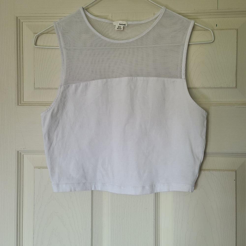 White summer crop top